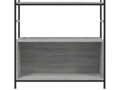 Outlet Estante 80x30x78,5 cm derivados de madeira e ferro cinza sonoma PT530380 Cinzento