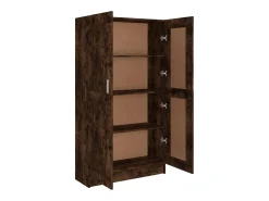 Best vidaxl Estante 82,5x30,5x150 cm derivados de madeira carvalho fumado Castanho