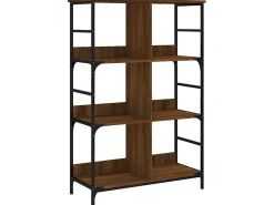 Biblioteca| Estante 78,5x33x117,5 cm derivados de madeira carvalho PT723721 Castanho
