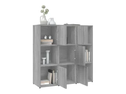Biblioteca| Estante 90x30x90 cm derivados de madeira sonoma PT781764 Cinzento