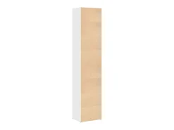 Biblioteca*vidaxl Estante 40x30x189 cm derivados de madeira brilhante Branco