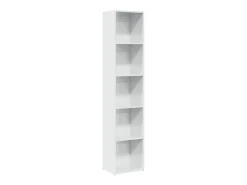 Biblioteca*vidaxl Estante 40x30x189 cm derivados de madeira brilhante Branco