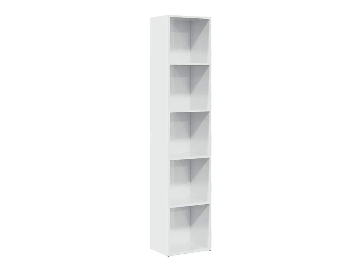 Biblioteca*vidaxl Estante 40x30x189 cm derivados de madeira brilhante Branco