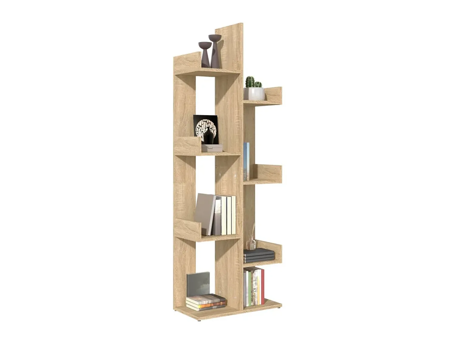 Biblioteca* Estante 48x25,5x140 cm derivados de madeira carvalho sonoma PT121790 Castanho