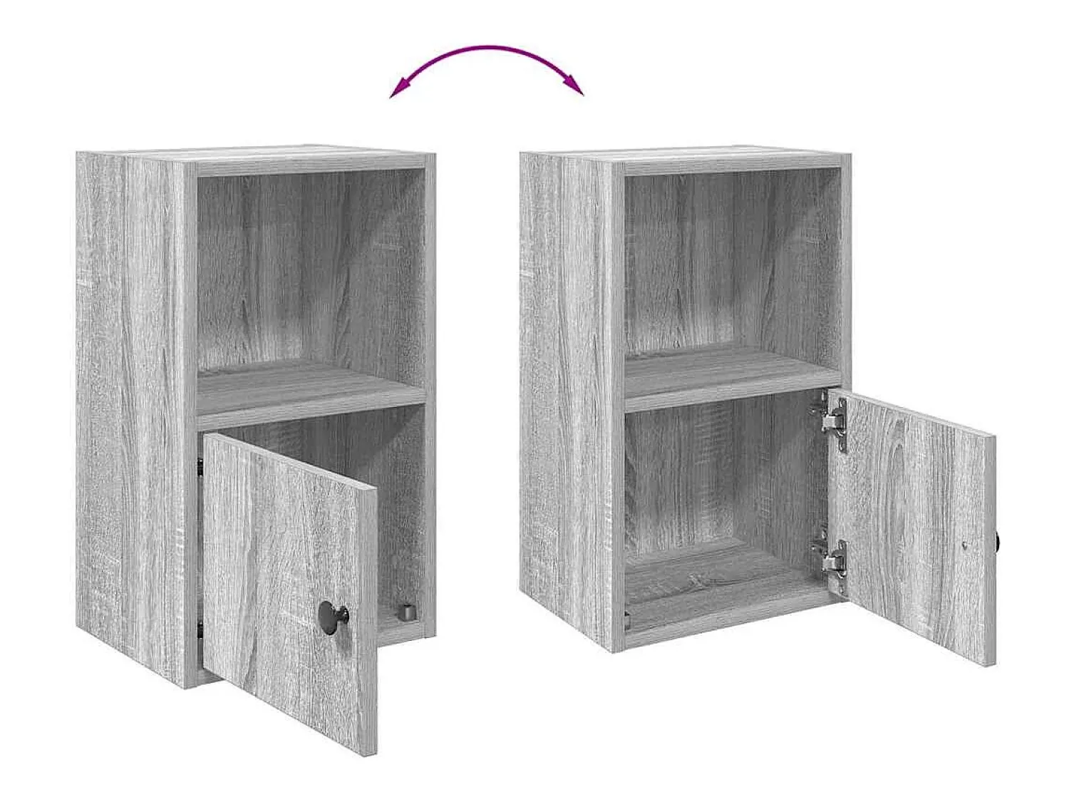 Sale vidaxl Estante 31x24x52 cm derivados de madeira sonoma Cinzento