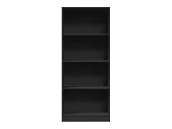 Biblioteca*vidaxl Estante 60x24x143 cm derivados de madeira Preto