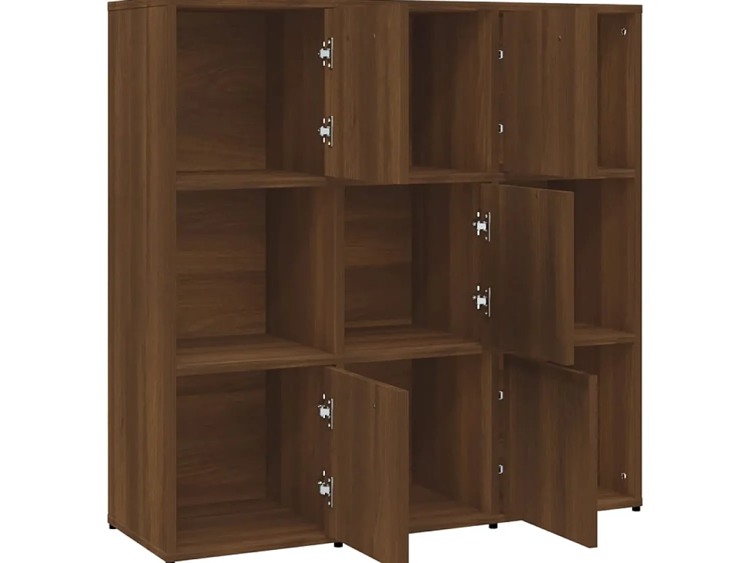 Biblioteca| Estante 90x30x90 cm derivados de madeira carvalho PT269661 Castanho