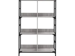 Biblioteca| Estante 78,5x33x117,5 cm derivados de madeira sonoma PT691057 Cinzento