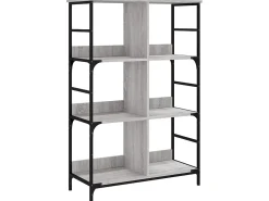 Biblioteca| Estante 78,5x33x117,5 cm derivados de madeira sonoma PT691057 Cinzento