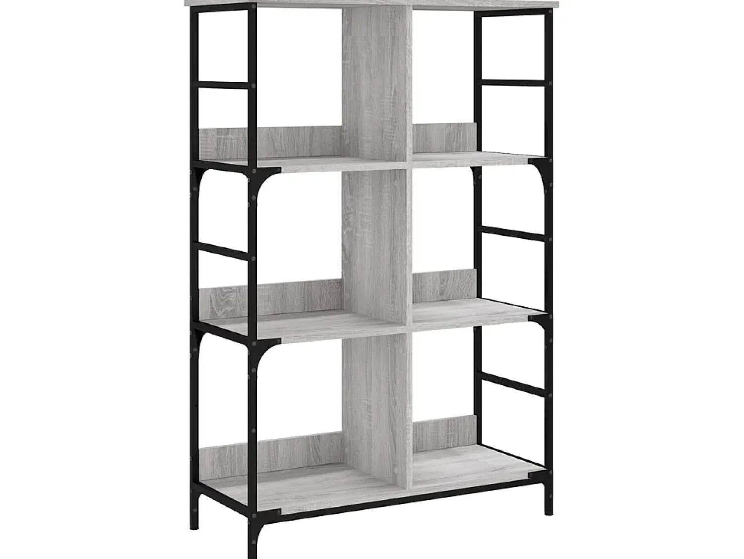 Biblioteca| Estante 78,5x33x117,5 cm derivados de madeira sonoma PT691057 Cinzento
