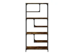 Biblioteca* Estante 81x36x176 cm derivados de madeira carvalho fumado PT475479 Castanho