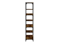 Biblioteca* Estante 81x36x176 cm derivados de madeira carvalho fumado PT475479 Castanho
