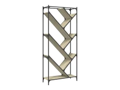 Biblioteca* Estante 79x30x180 cm derivados de madeira/metal carvalho sonoma PT747878 Castanho