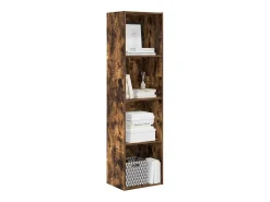 Biblioteca*vidaxl Estante 40x30x152 cm derivados de madeira carvalho fumado Castanho