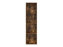 Biblioteca*vidaxl Estante 40x30x152 cm derivados de madeira carvalho fumado Castanho