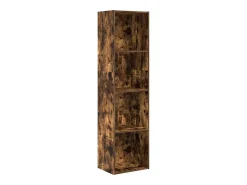 Biblioteca*vidaxl Estante 40x30x152 cm derivados de madeira carvalho fumado Castanho