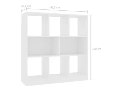 Vitrina*vidaxl Estante 97,5x29,5x100 cm derivados de madeira Branco