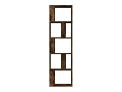 Estante 45x24x160 cm derivados de madeira carvalho fumado PT464032 Castanho