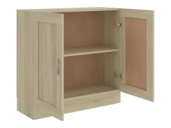 vidaxl Estante 82,5x30,5x80 cm derivados de madeira carvalho sonoma^ Vitrina
