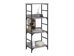 Biblioteca* Estante 50x33x117,5 cm derivados de madeira sonoma PT487984 Cinzento