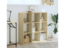 Biblioteca| Estante 102x32x102 cm derivados de madeira carvalho sonoma PT441505 Castanho