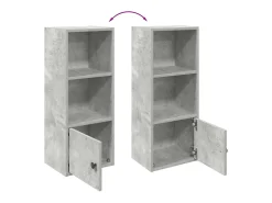 Best vidaxl Estante 31x24x77 cm derivados de madeira cimento Cinzento