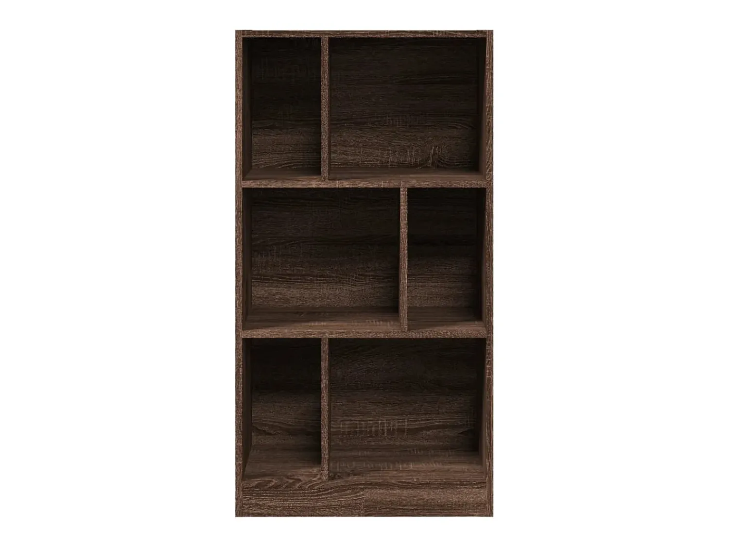 Vitrina*vidaxl Estante 57x28,5x107,5 cm derivados de madeira carvalho Castanho