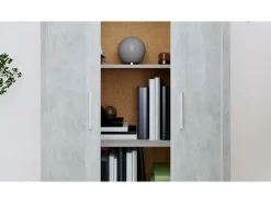 Prateleira*vidaxl Estante 82,5x30,5x115 cm derivados de madeira cimento Cinzento