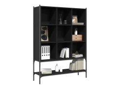Outlet Estante 102x30x141,5 cm derivados de madeira PT214929 Preto