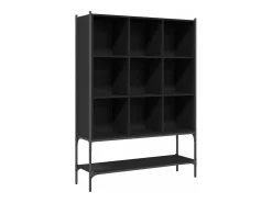 Outlet Estante 102x30x141,5 cm derivados de madeira PT214929 Preto