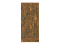 Online vidaxl Estante 82,5x30,5x185,5 cm derivados de madeira carvalho fumado Castanho