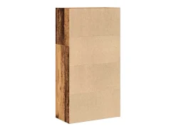 vidaxl Estante 60x30x114 cm derivados de madeira madeira velha Castanho