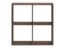 Biblioteca| Estante 68,5x32x68,5 cm derivados de madeira carvalho PT825122 Castanho