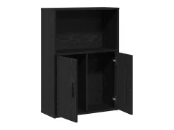 Biblioteca|vidaxl Estante 60x24x85 cm derivados de madeira carvalho Preto
