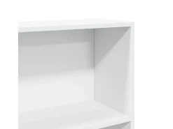 New vidaxl Estante 80x24x176 cm derivados de madeira Branco