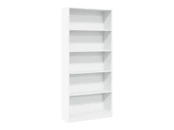 New vidaxl Estante 80x24x176 cm derivados de madeira Branco