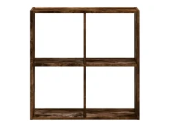 Biblioteca* Estante 68,5x32x68,5 cm derivados de madeira carvalho fumado PT338419 Castanho