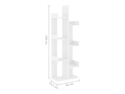 vidaxl Estante 48x25,5x140 cm derivados de madeira^ Vitrina