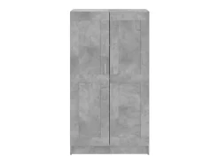 Vitrina|vidaxl Estante 82,5x30,5x150 cm derivados de madeira cimento Cinzento