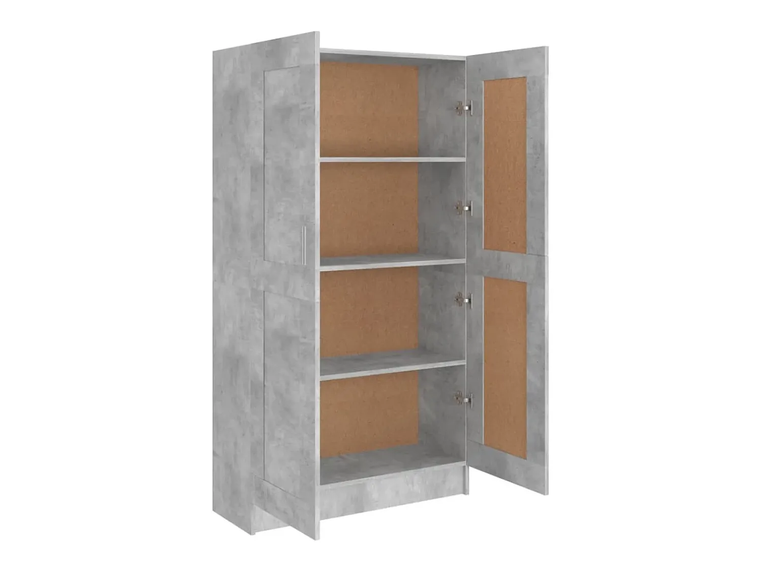 Vitrina|vidaxl Estante 82,5x30,5x150 cm derivados de madeira cimento Cinzento
