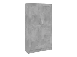 Vitrina|vidaxl Estante 82,5x30,5x150 cm derivados de madeira cimento Cinzento