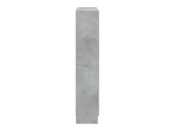 Vitrina|vidaxl Estante 82,5x30,5x150 cm derivados de madeira cimento Cinzento