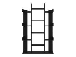 Biblioteca| Estante 86x25,5x140 cm derivados de madeira PT961604 Preto