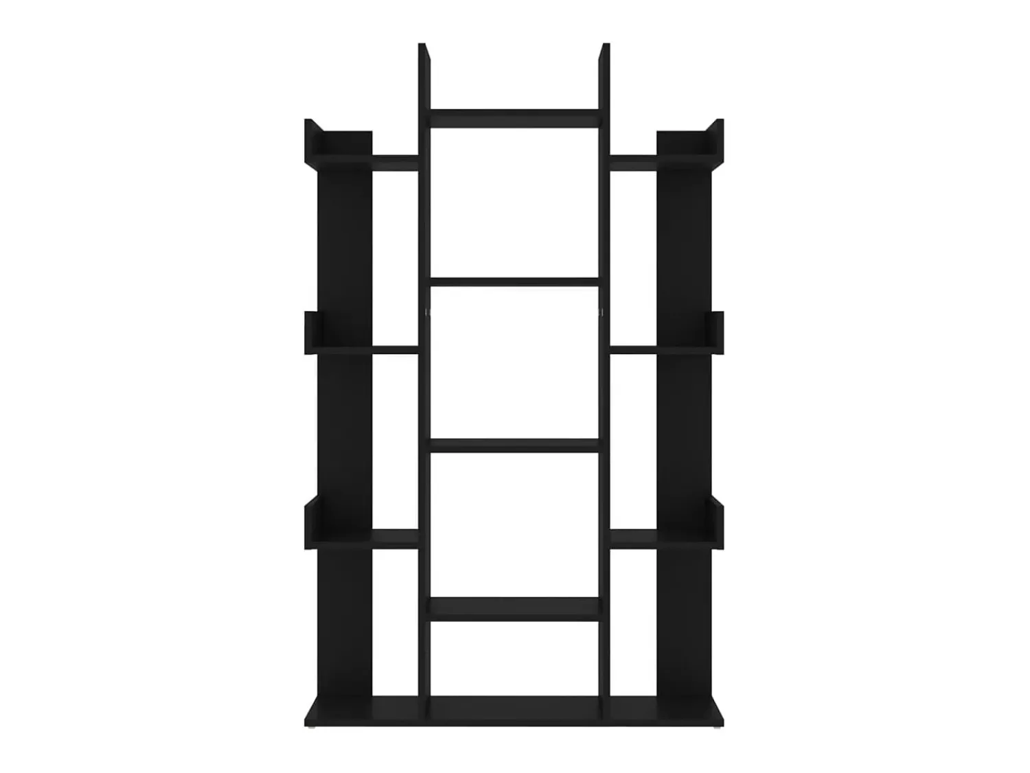 Biblioteca| Estante 86x25,5x140 cm derivados de madeira PT961604 Preto