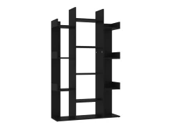 Biblioteca| Estante 86x25,5x140 cm derivados de madeira PT961604 Preto