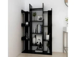 Biblioteca| Estante 86x25,5x140 cm derivados de madeira PT961604 Preto