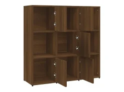 Vitrina|vidaxl Estante 90x30x90 cm derivados de madeira carvalho Castanho