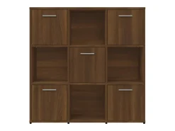 Vitrina|vidaxl Estante 90x30x90 cm derivados de madeira carvalho Castanho