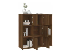 Vitrina|vidaxl Estante 90x30x90 cm derivados de madeira carvalho Castanho