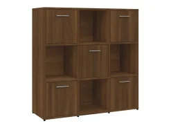 Vitrina|vidaxl Estante 90x30x90 cm derivados de madeira carvalho Castanho